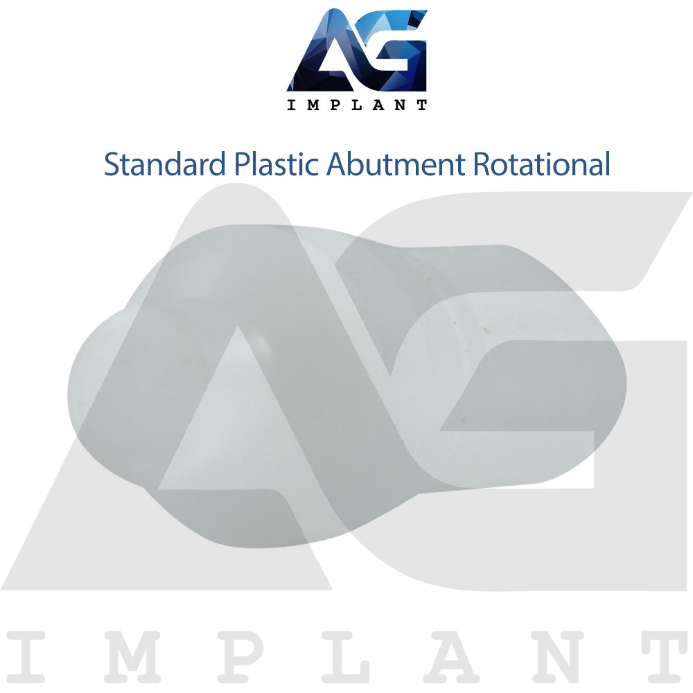 10 Standard Plastic Abutment Rotational Prosthetic System Int Hexagon 2.42mm