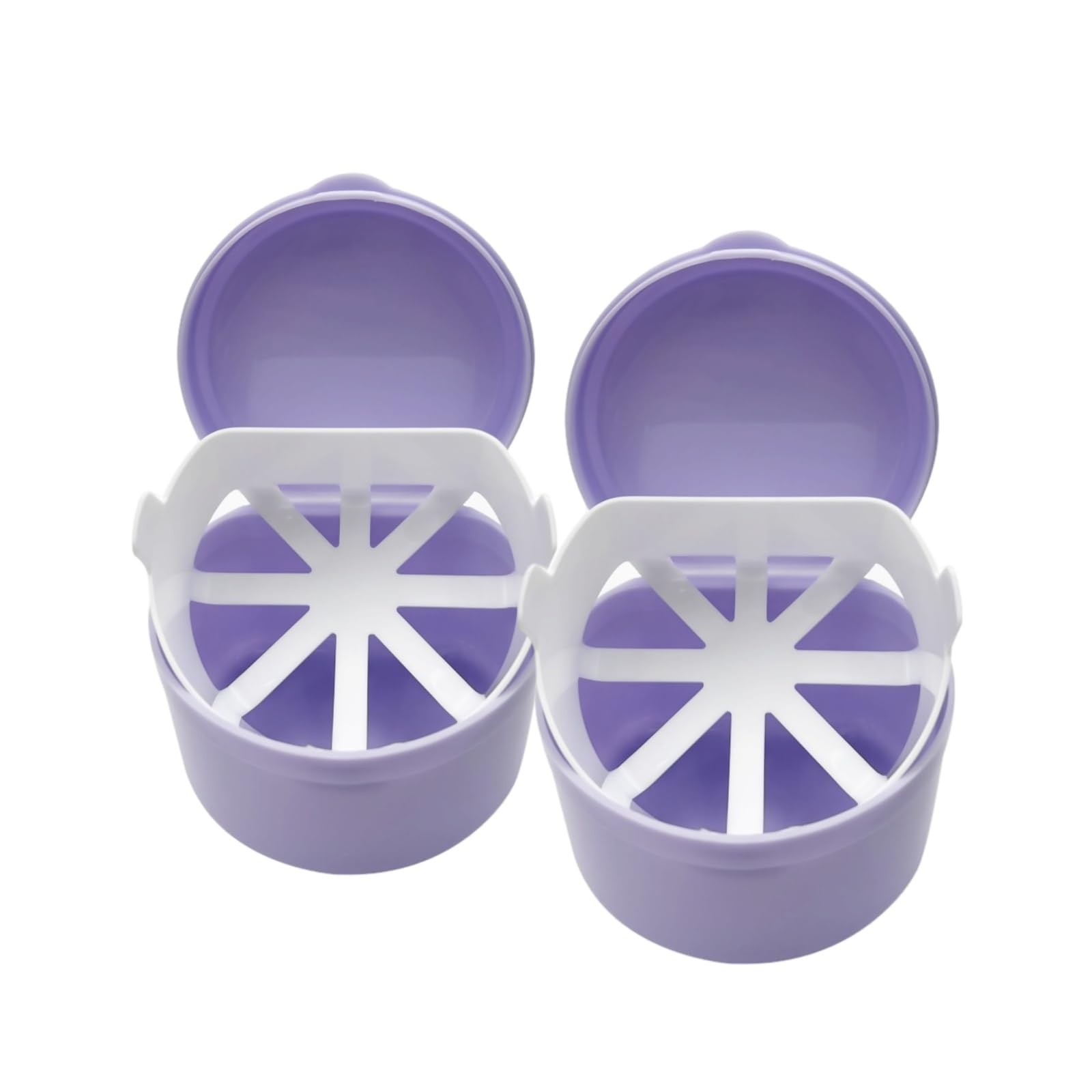 SENLIN DENTAL 2PCS Retainer Cleaner Case, Lightweight and 2pcs Purple