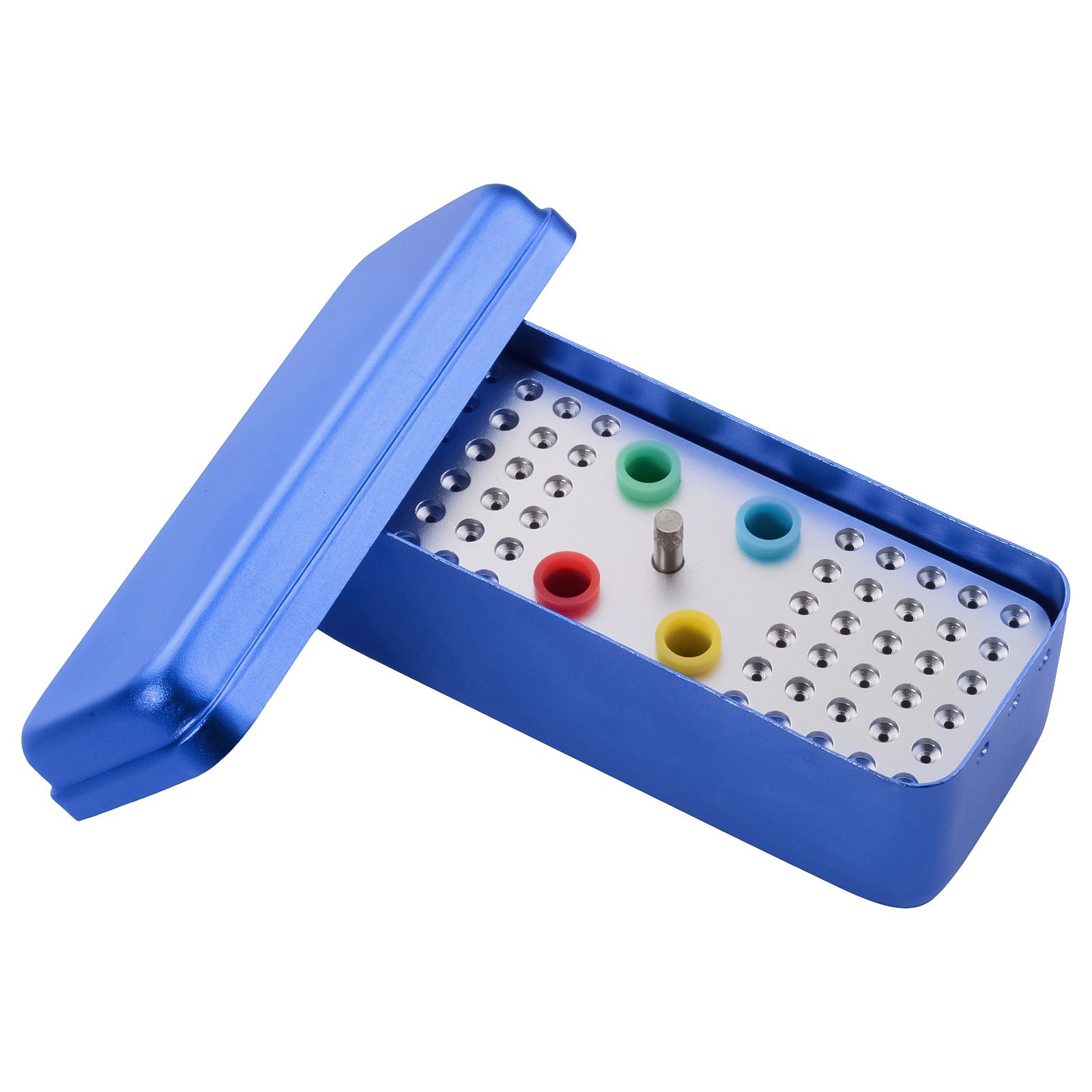 60 Holes Dental Root Canal Files Gutta Purcha Point Sterilization Box Holder USA