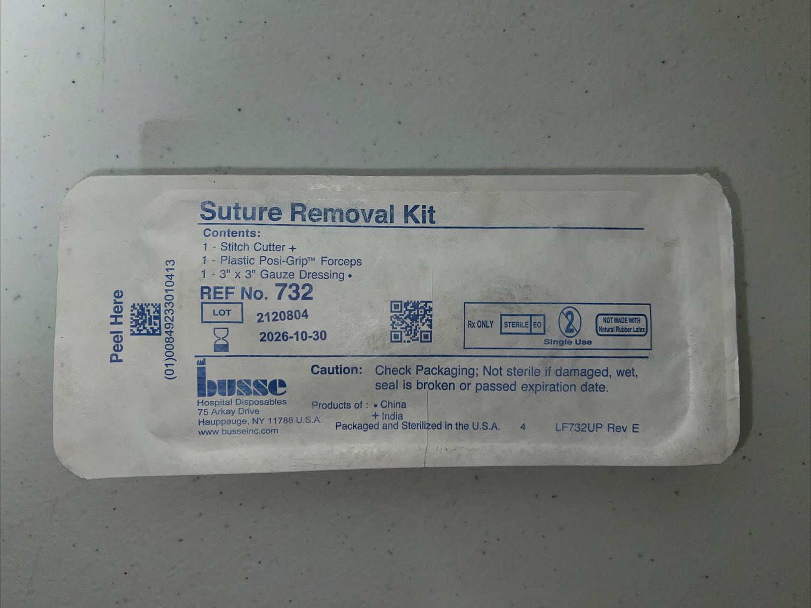 Busse Suture Removal Kit 50 Units Exp. 2026-10-30