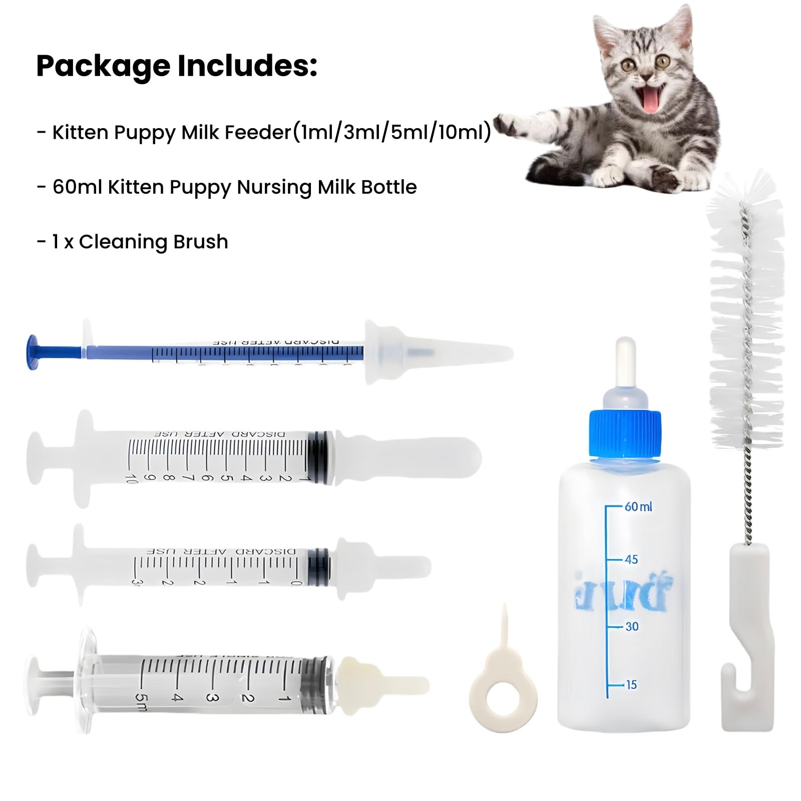 SLWHYZL Kitten 1ml 3ml 5ml 10ml and 60ml, Color random shipments of goods