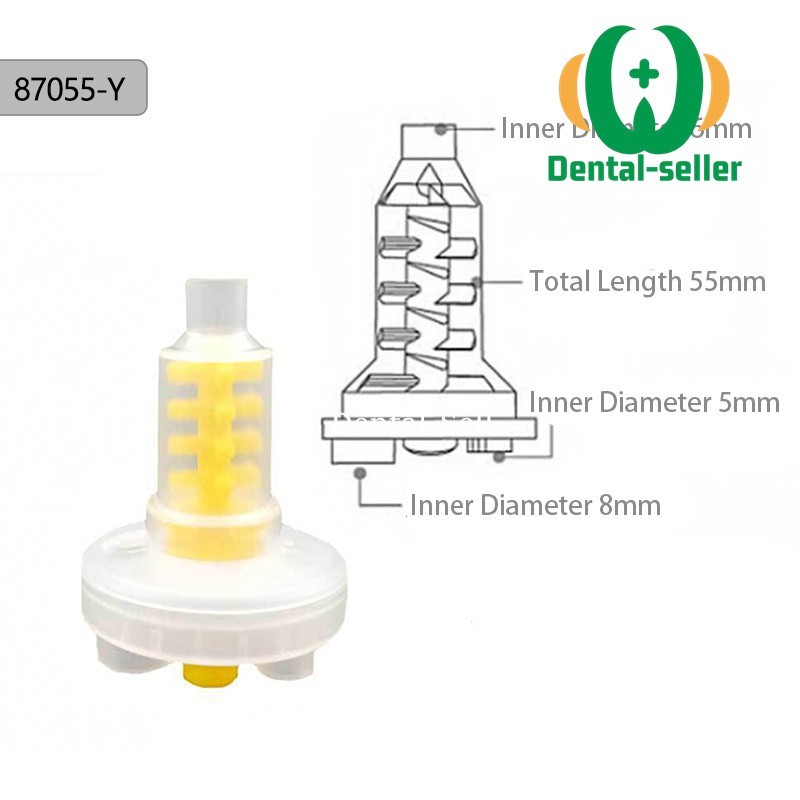 50 Pcs Dental Impression Mixing Tips Disposable Silicone Rubber Tube Long/Short