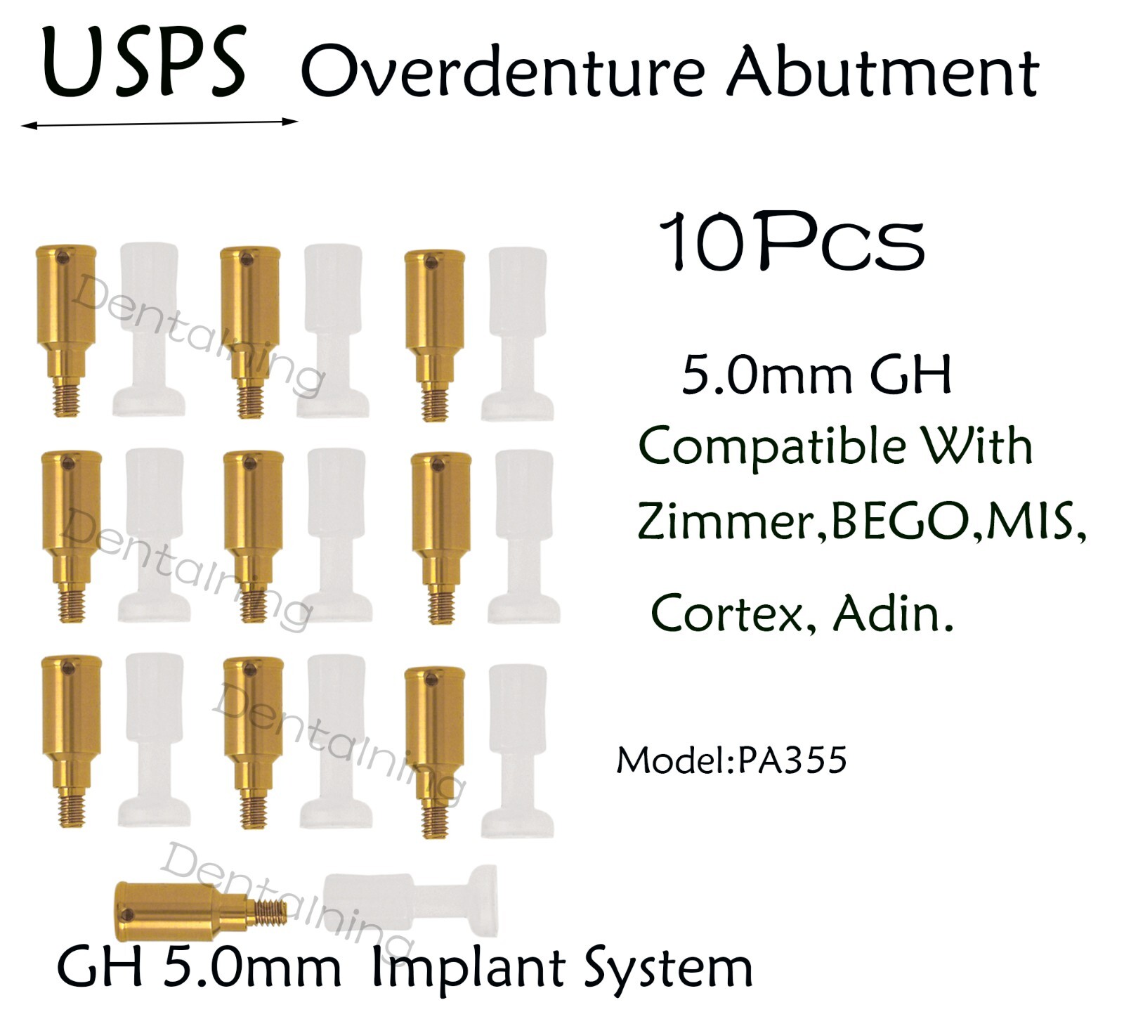 US Zimmer Mis Adin Bego Cortex Implant Locator Abutments For 1-5mm