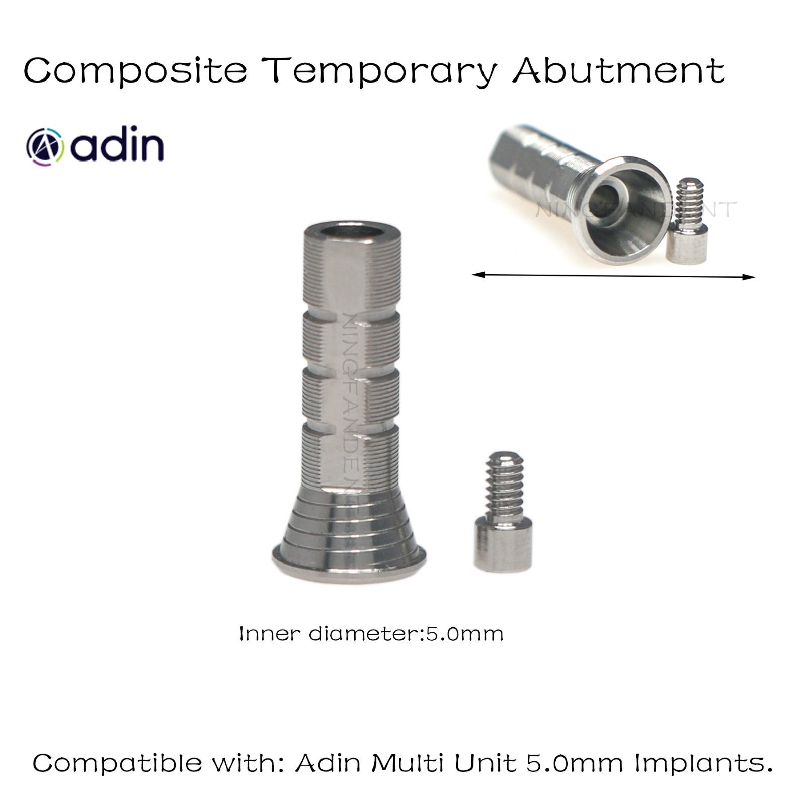 Multi-Unit Temporary cylinder conical abutment fits Hiossen/Nobel/Adin/Straumann
