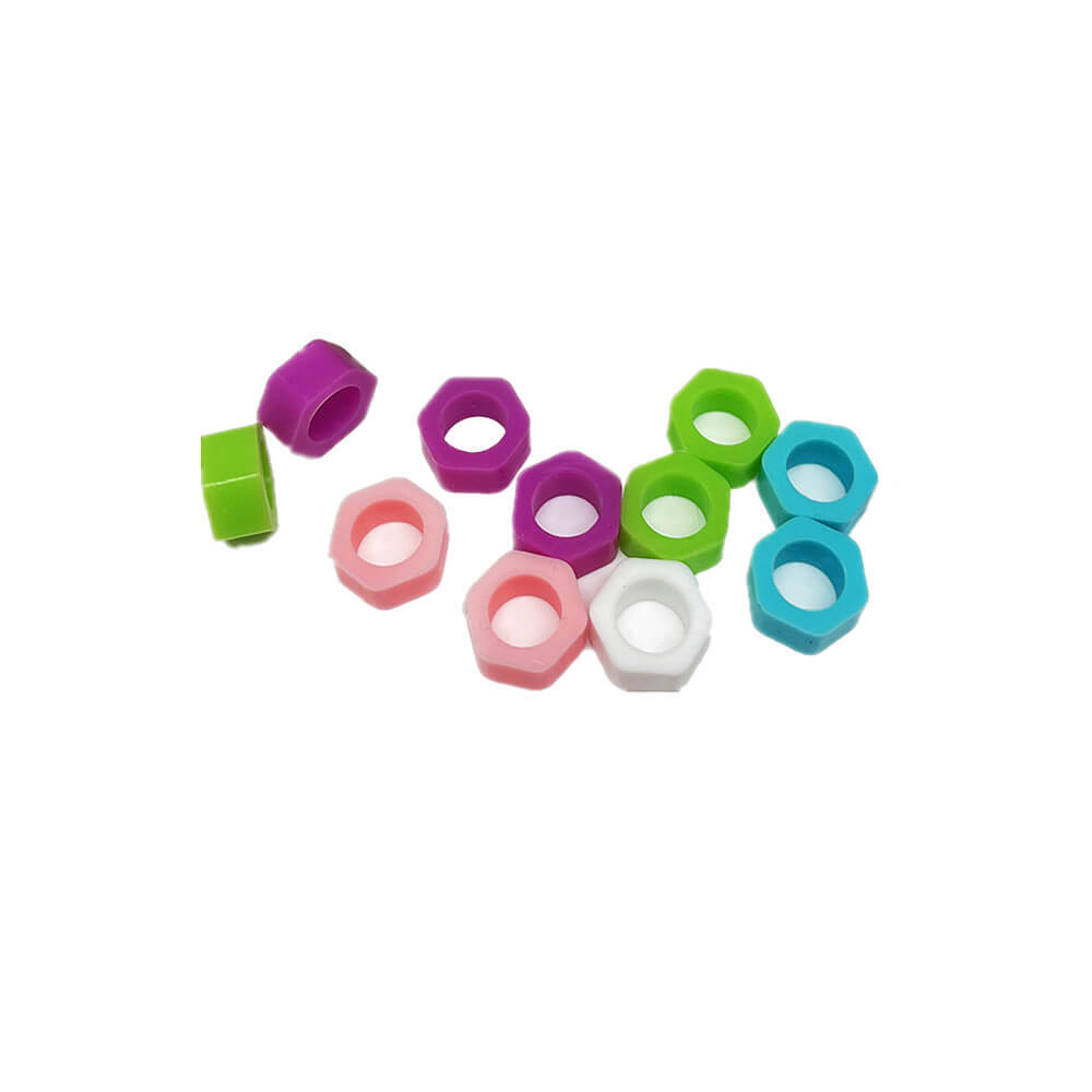 1 Box 100pcs Dental Instrument Code Ring Plain Color Small Sizes 5 colors