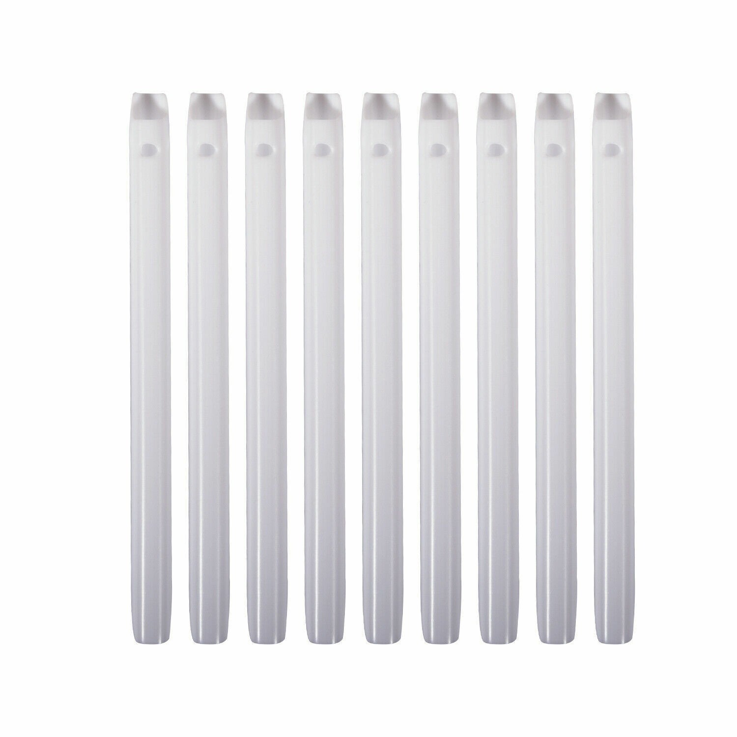 100 Pcs/Bag Dental Plastic White Disposable HVE Vented High-Volume Suction Tips