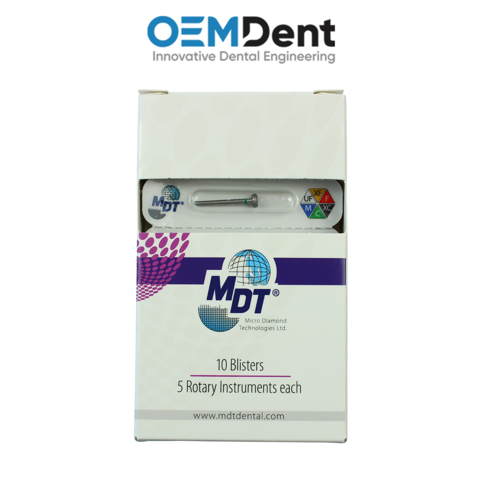 MDT FG Diamond Burs Wheel Rounded Rim 068 Contouring Beveling Restorations
