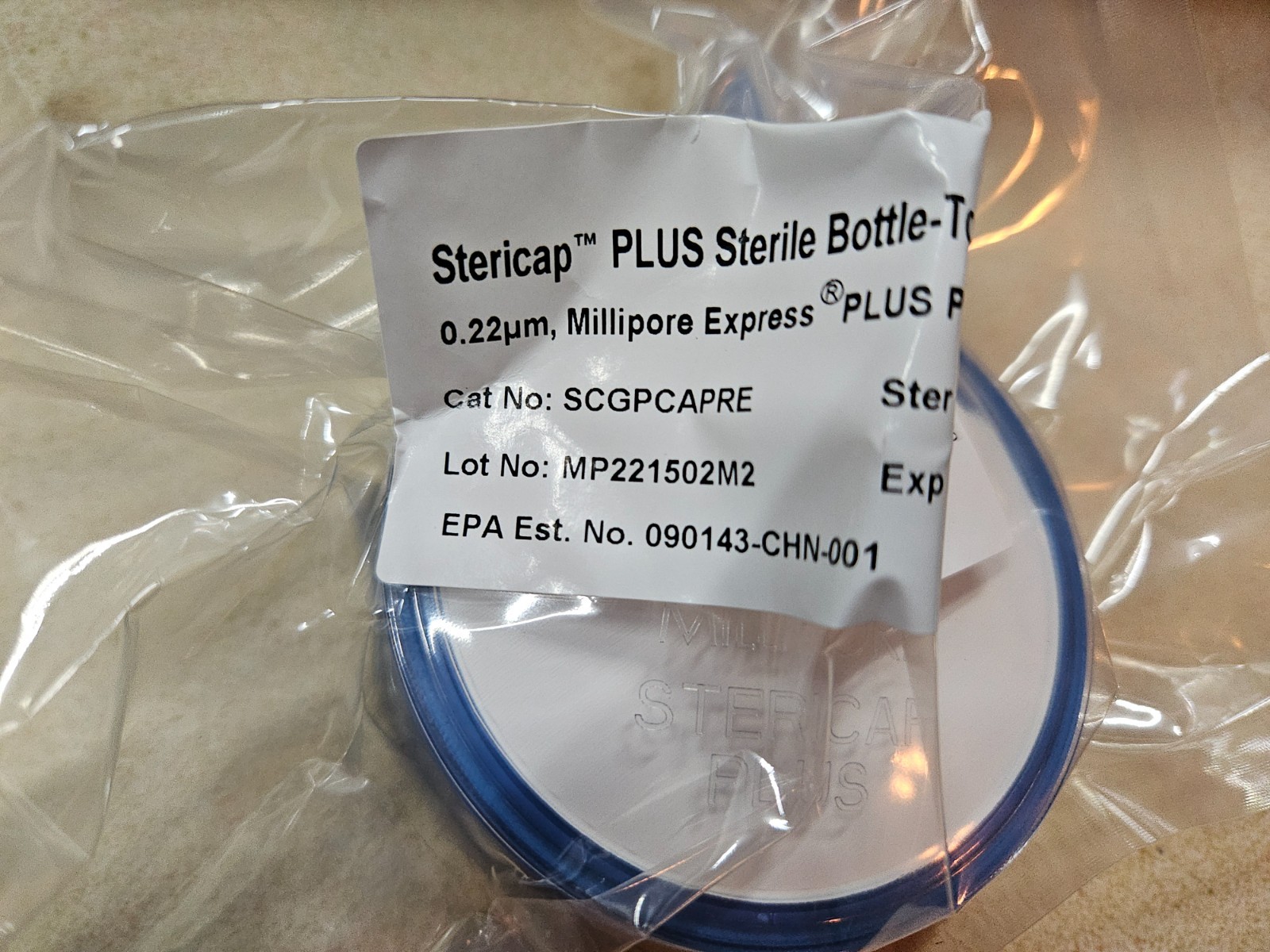 MilliporeSigma SCGPCAPRE SteriCap PLUS 0.22 μm, 10/Pk