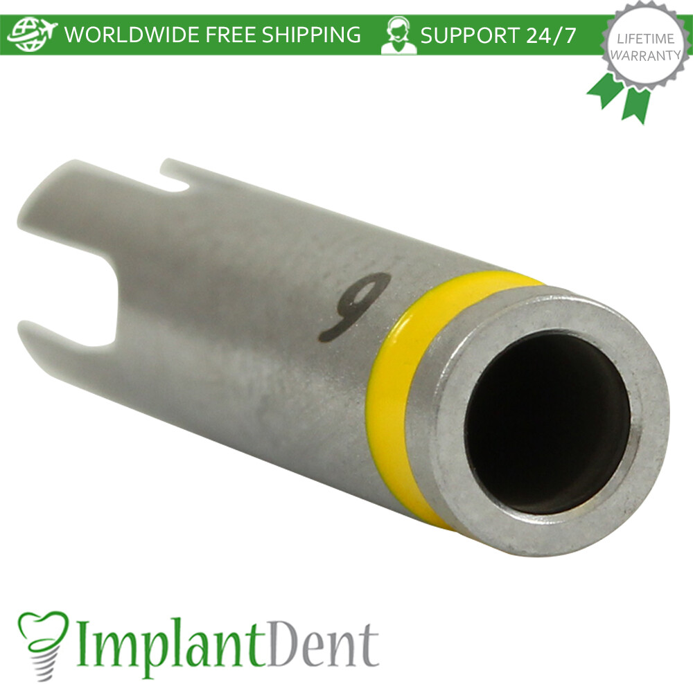 Dental Drill Stopper 2.5mm – Yellow Stainless Steel Dentistry Tool