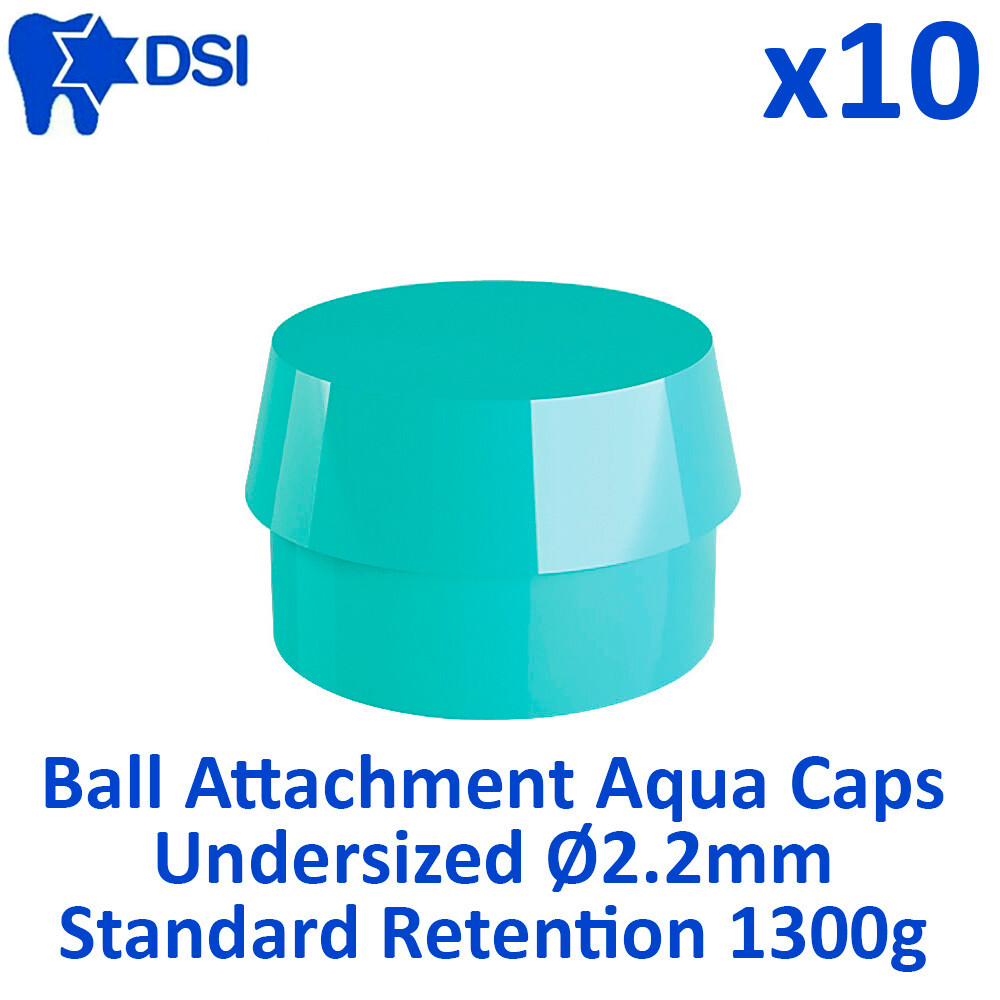 10 Dental Ball Attachment Silicone Caps Home Use First Aid Undersized Ø2.2mm