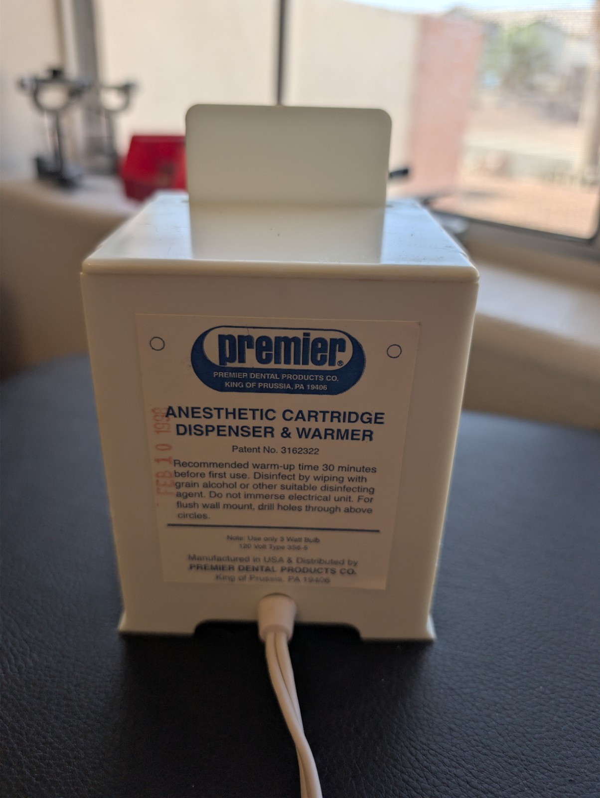 Vintage Premier Dental Products Anesthetic Cartridge Dispenser And Warmer