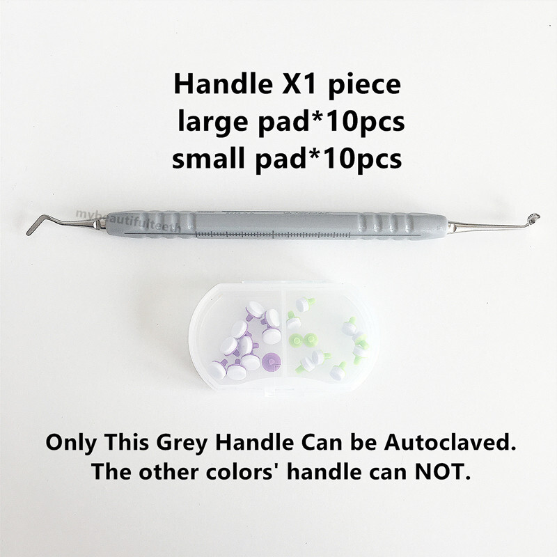 Dental Composite Resin Veneer Spatula Foam Pad Handle Labial Veneers Sculpt L/S