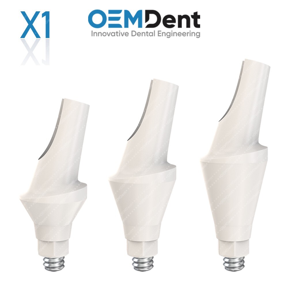 Peek Temporary Anatomic Angled Prosthetics 15° Compatible DSI® RP Conical
