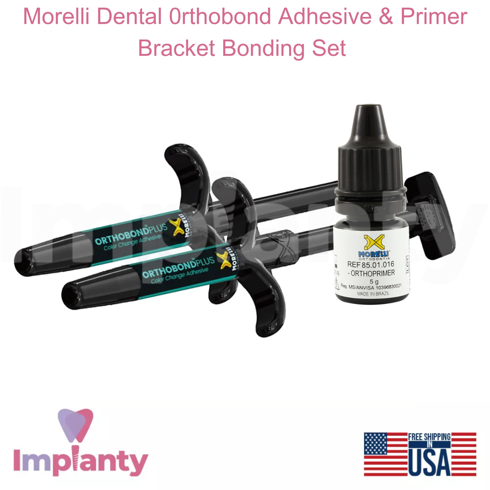 Morelli Dental 0rthobond Adhesive & Primer Bracket Bonding Set Light Cured