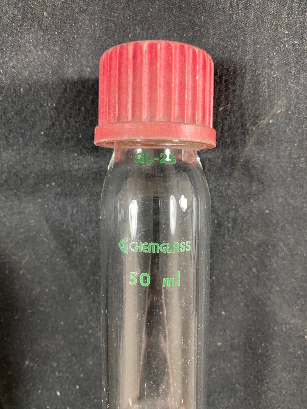 CHEMGLASS Glass 50mL GL-25 Coarse Frit Solid Phase Peptide Synthesis Vessel