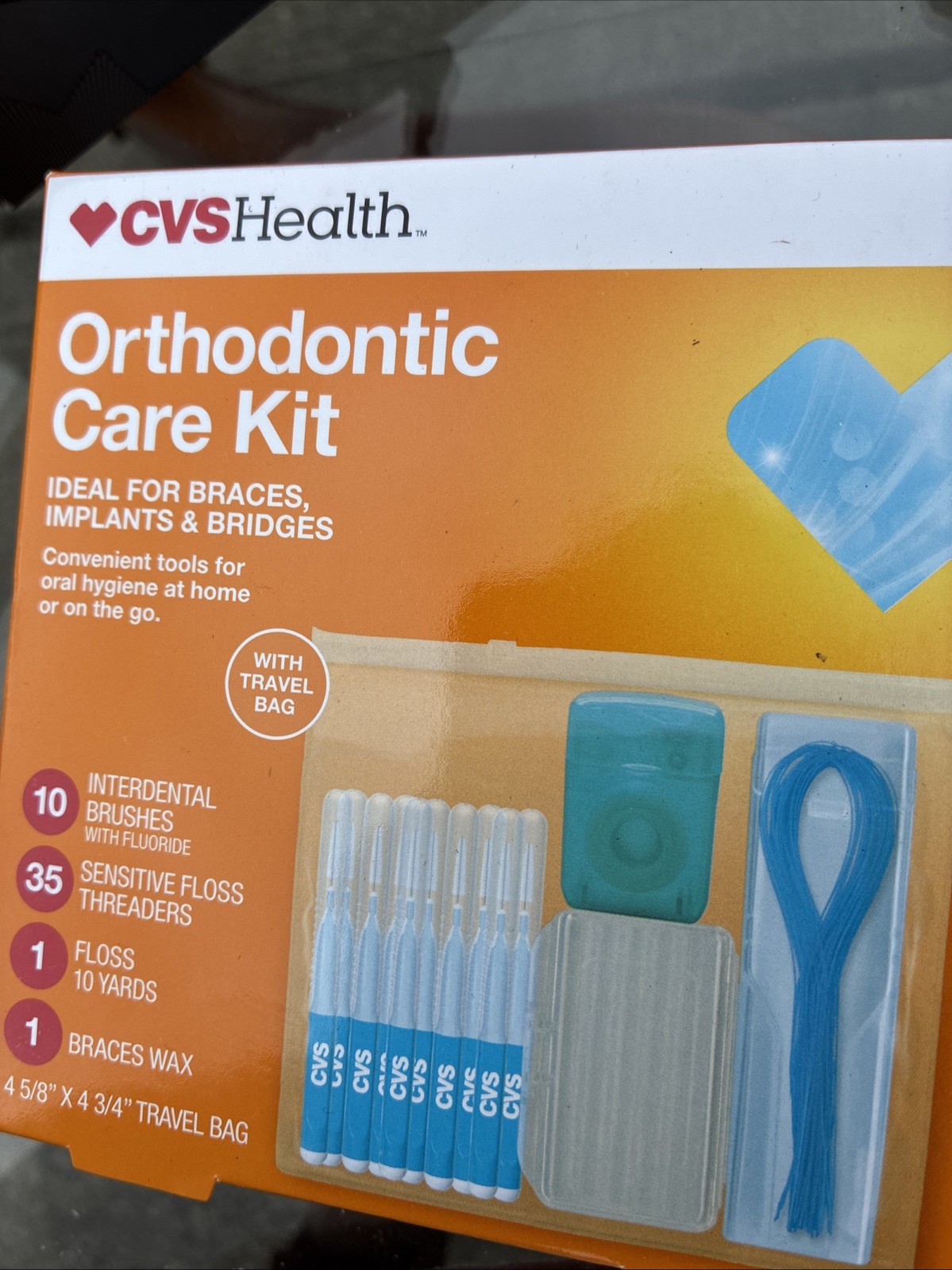 CVS ORTHODONTIC CARE KIT FOR BRACES, IMPLANTS, BRIDGES – NEW IN BOX