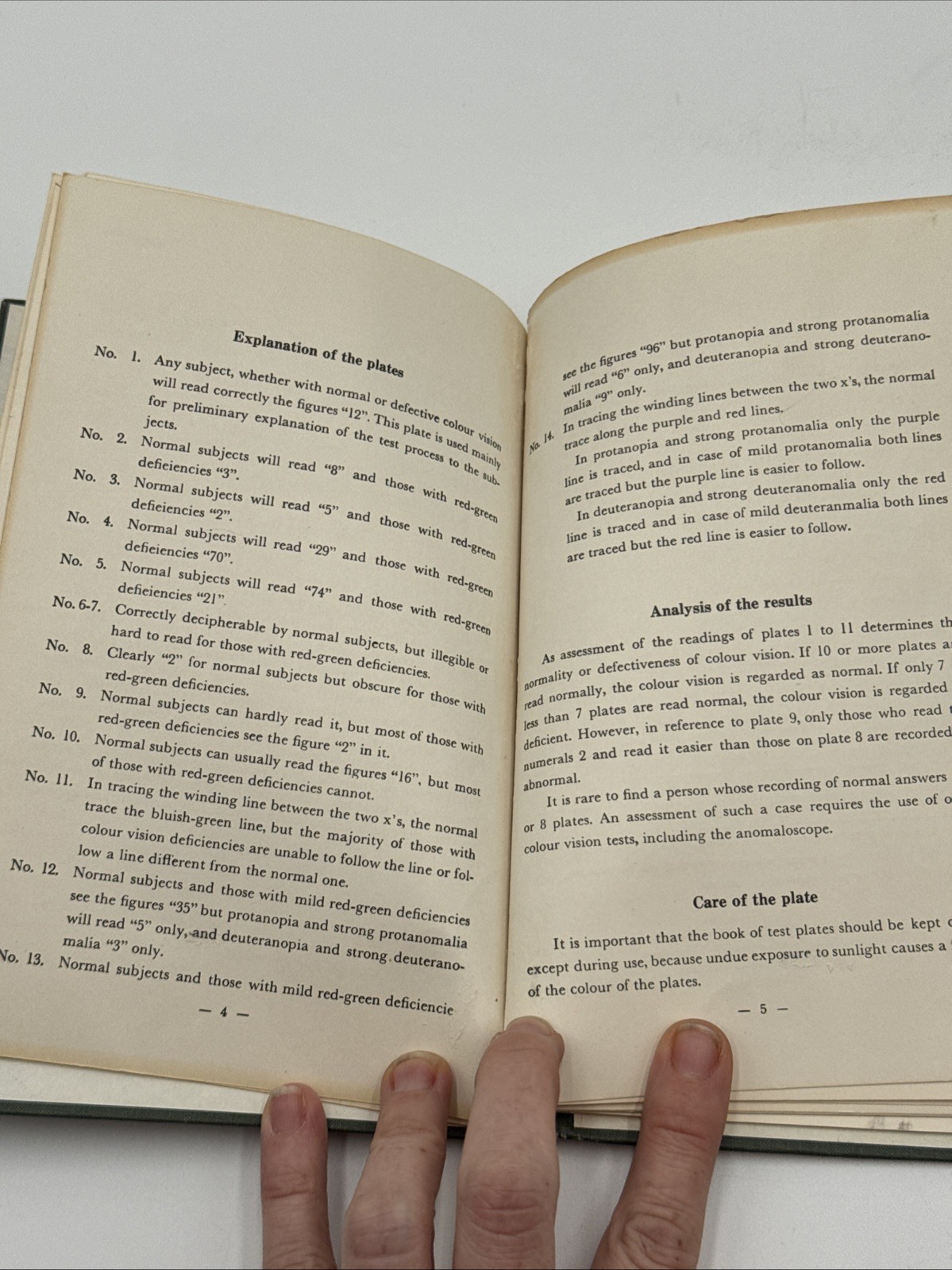 1965 Ishihara’s Tests For Colour-Blindness, Concise Ed. By Dr. S Ishihara; Japan