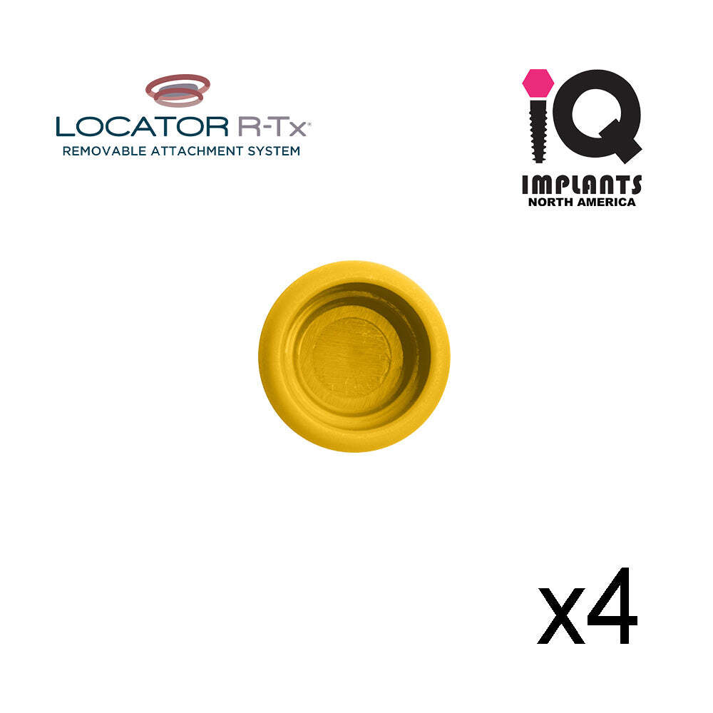 Zest LOCATOR R-Tx Genuine Ltd Range Replacement Caps, High Retention, Gold (4 Pa