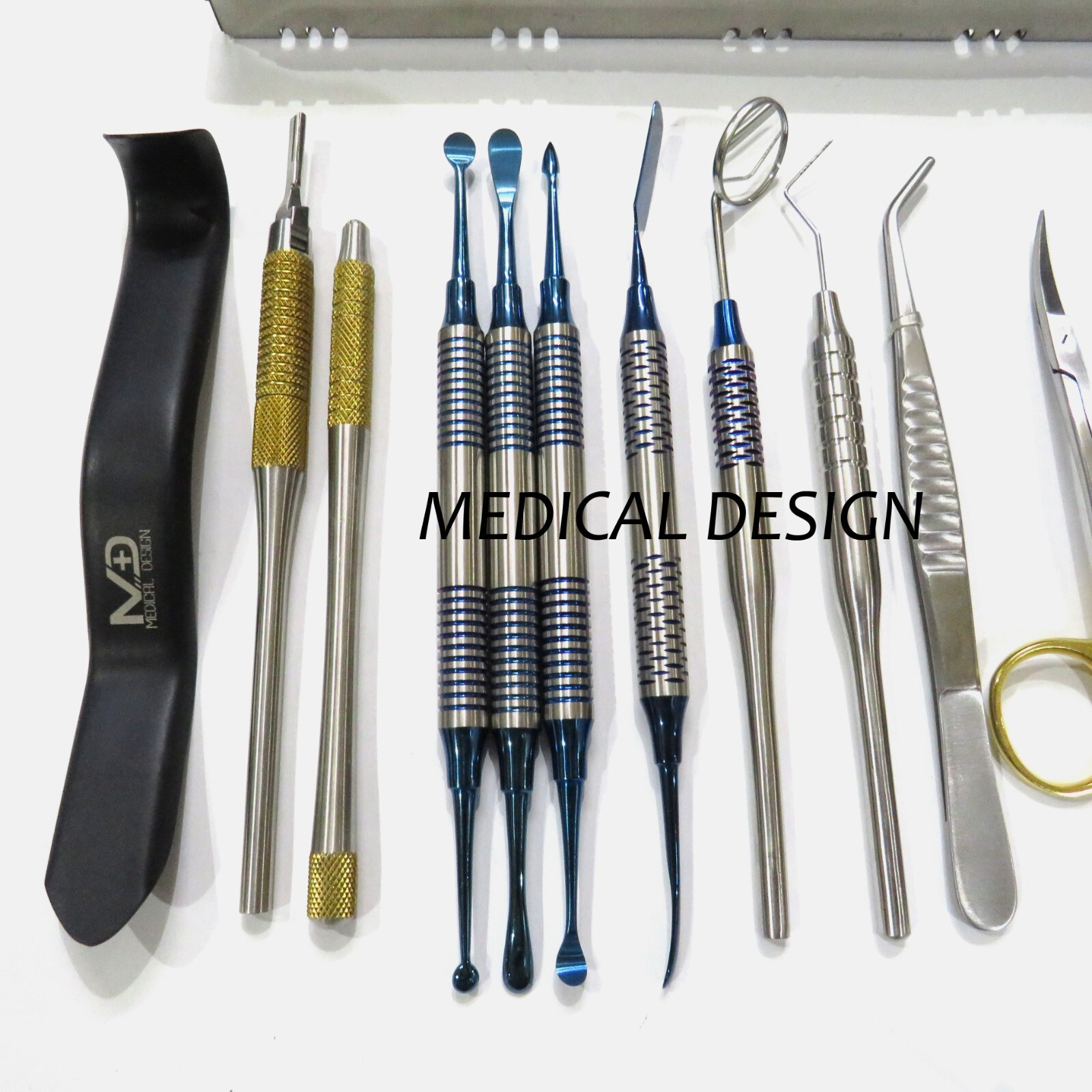 Dental Implant Micro Oral Surgery Kit Periodontal Sterilize Cassette 15 Pcs 304