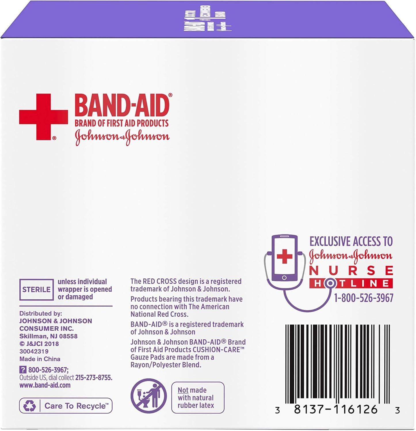 Band-Aid Brand Medium Gauze Pads, 3×3 Inch (Pack of 25)
