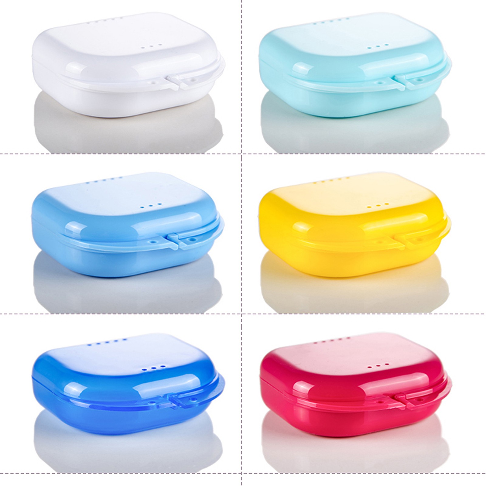 Up to 70 Dental Retainer Denture Storage Case Box Mouthguard Container Assorted