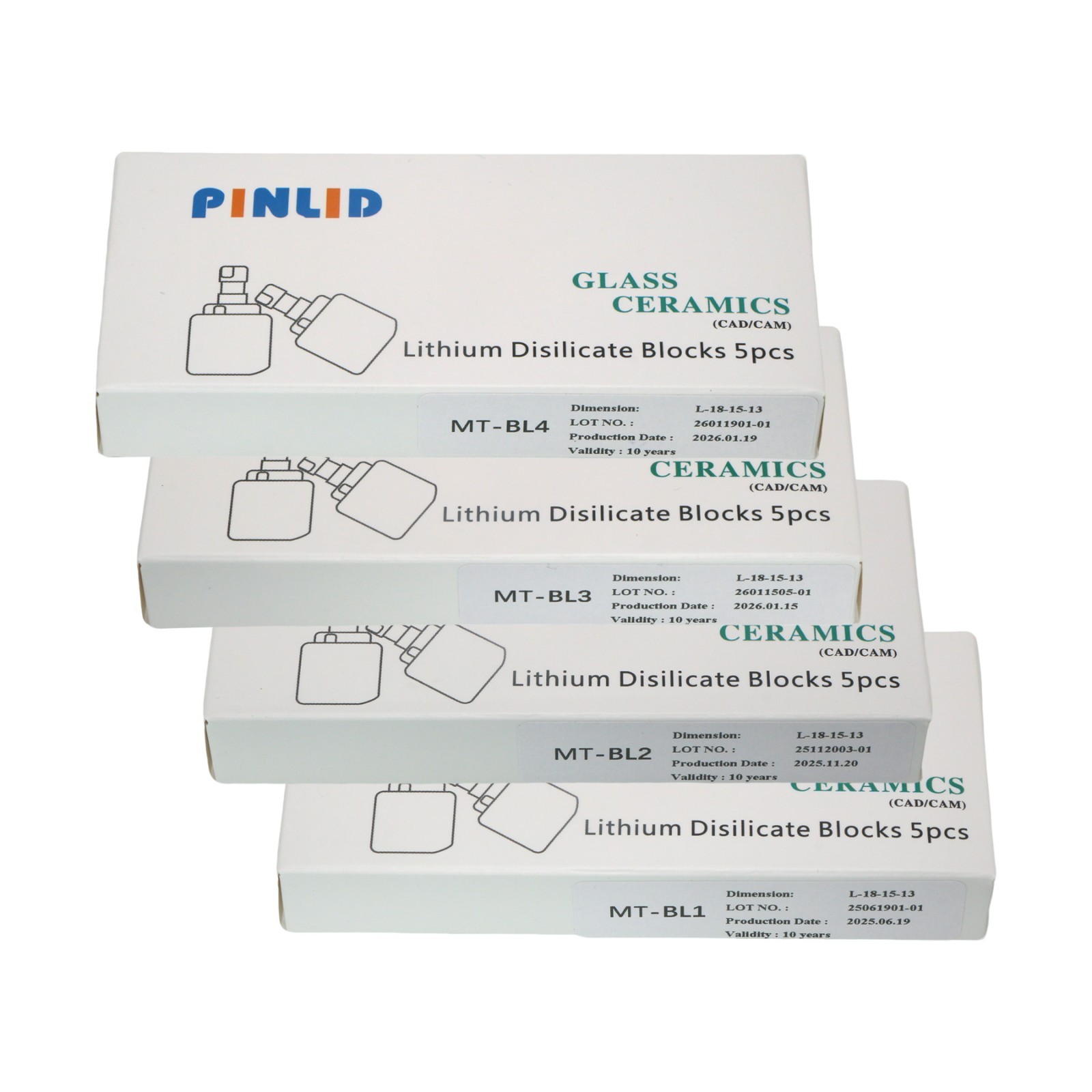 US Dental Emax C14 Lithium Disilicate Glass Ceramics Blocks MT CAD/CAM CEREC