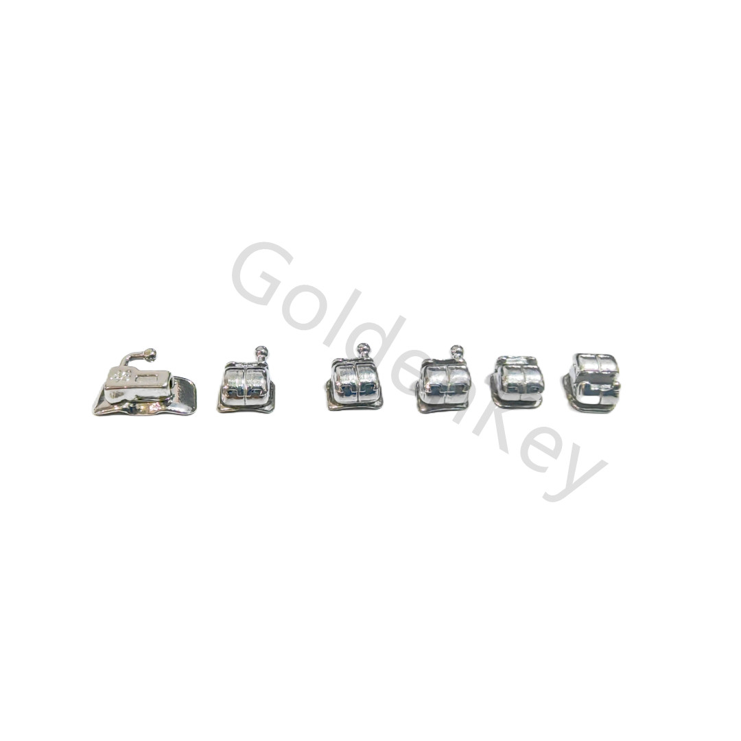 Dental Ball Brackets Orthodontic Self Ligating Bracket Roth 345Hook Buccal Tubes