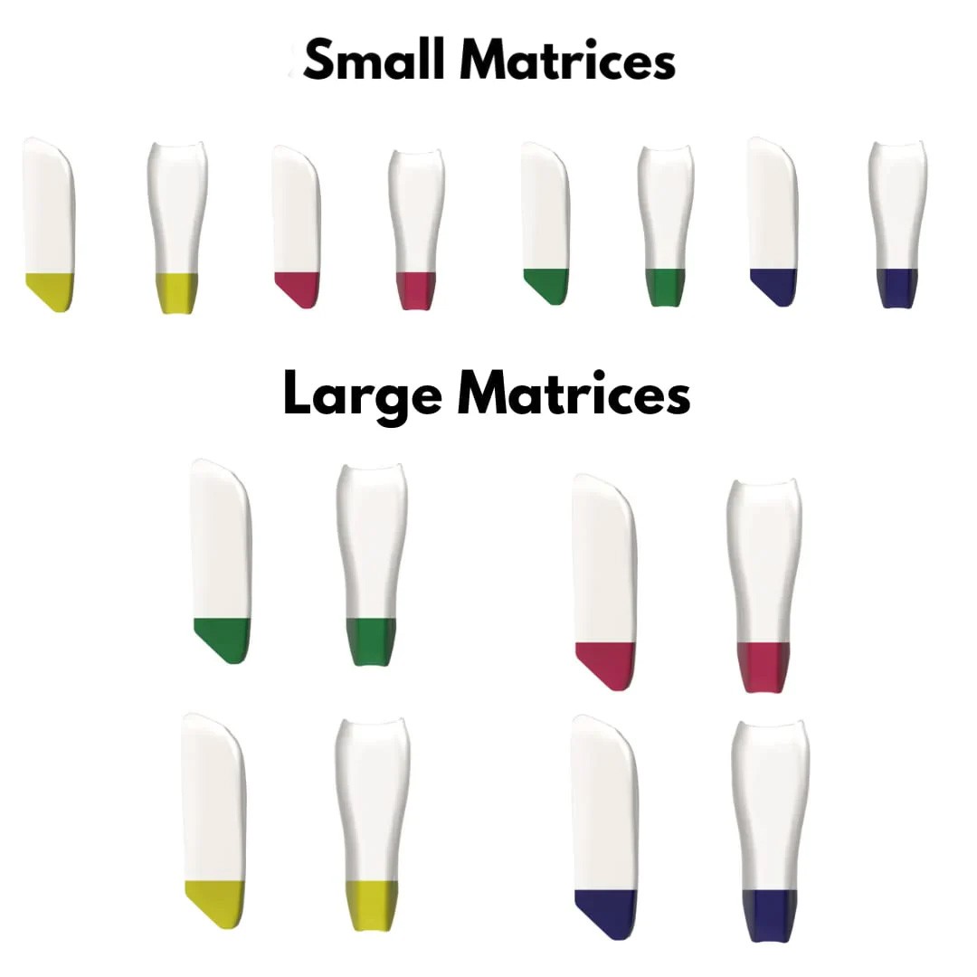 Bioclear Black Triangle Anterior Matrices Small – Yellow (1.5mm)