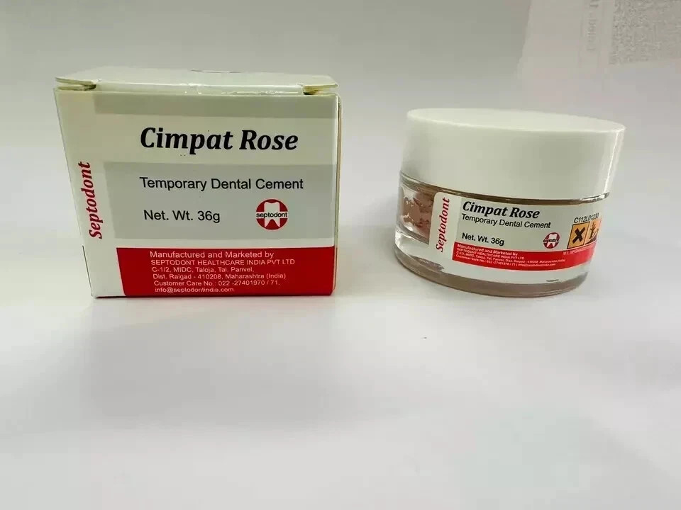 Septodont Cimpat Rose Temporary Dental Filling Material 36g Jar II Free Ship