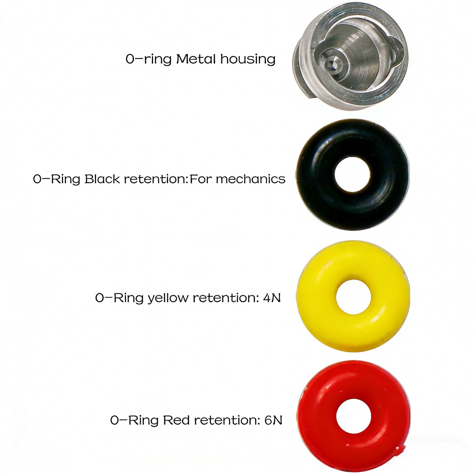 US Hiossen Hex Ball Abutment Dental O-Ring Attachment Metal Housing Retainer Kit