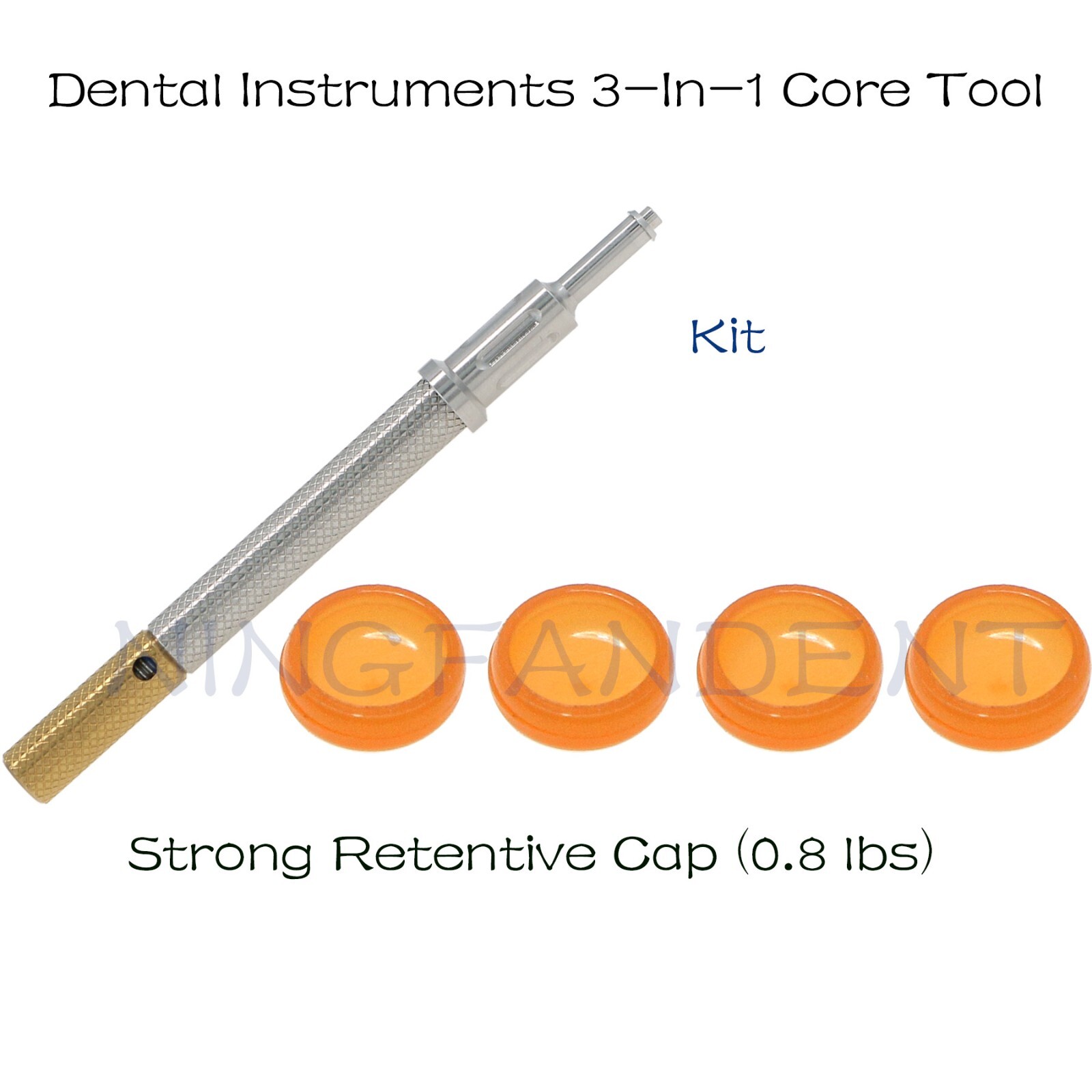 Implant Locat0r Removal Insert 3-1n-1 Tool,Dental Attachment Retention Caps