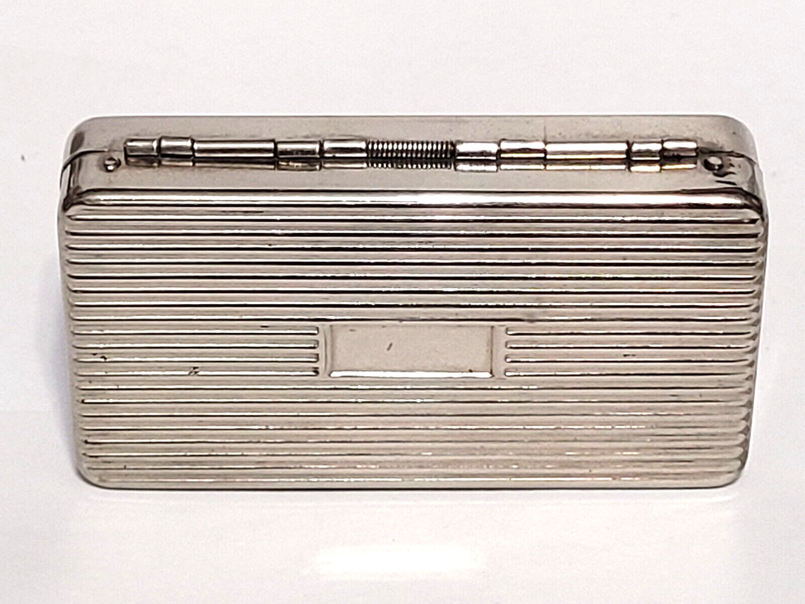 Vtg RARE B&D (Becton Dickinson) Hypodermic needle Silver / Nickel carry case