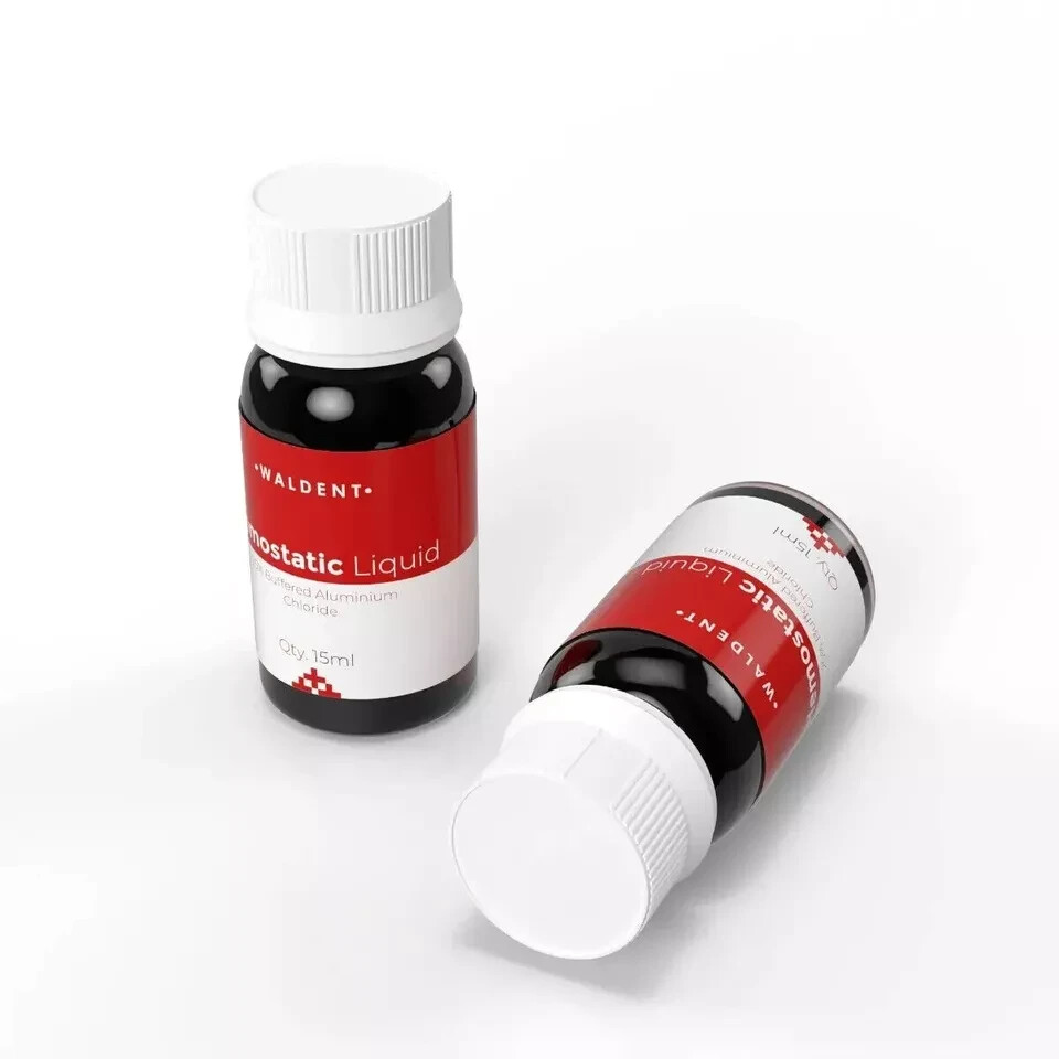 Waldent Hemostatic Liquid 25% Aluminum Chloride 15ml For Dental Use (Free Ship).