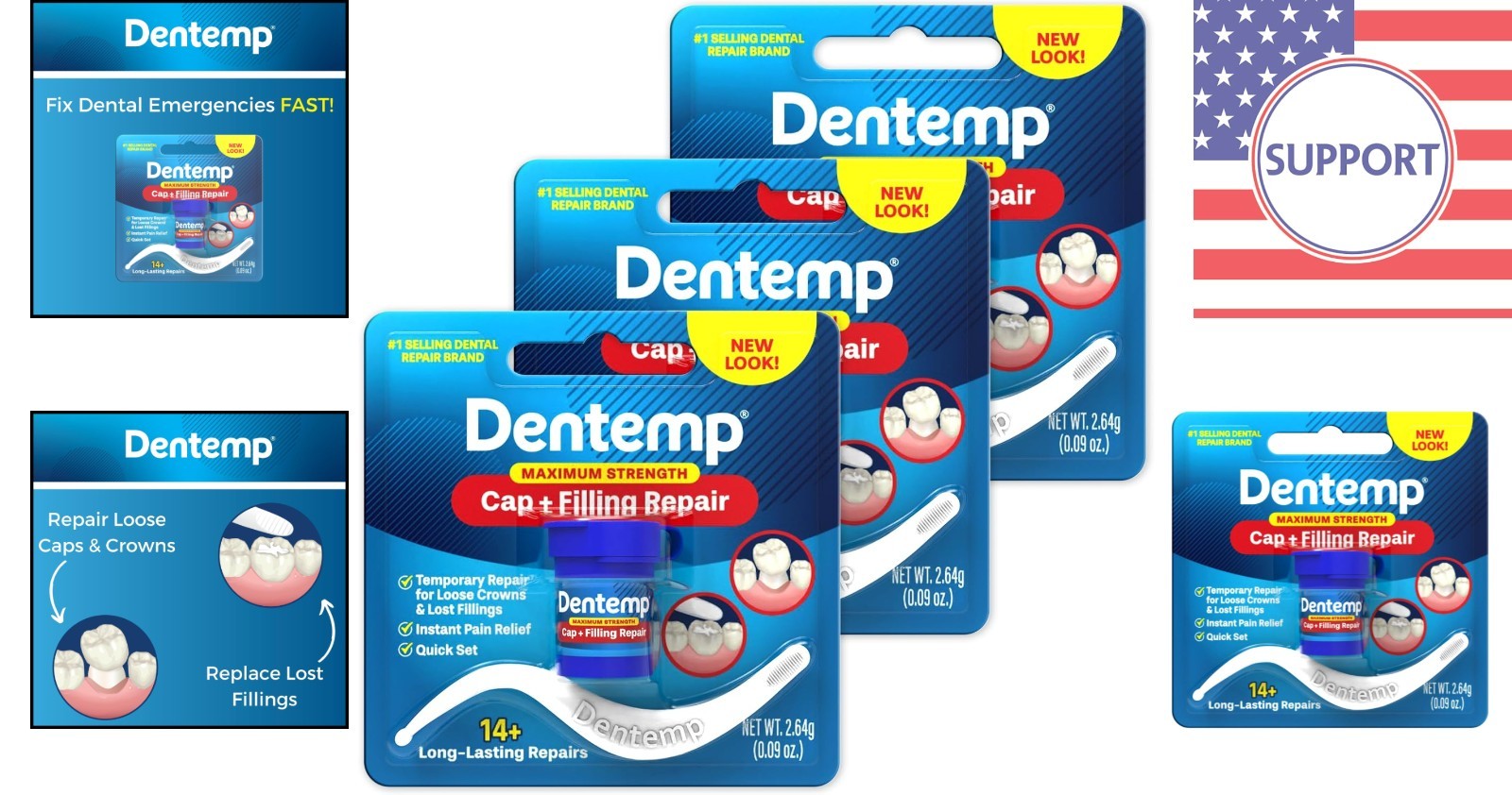 Maximum Strength Loose Cap and Lost Filling Repair – Dental Repair Kit for In…