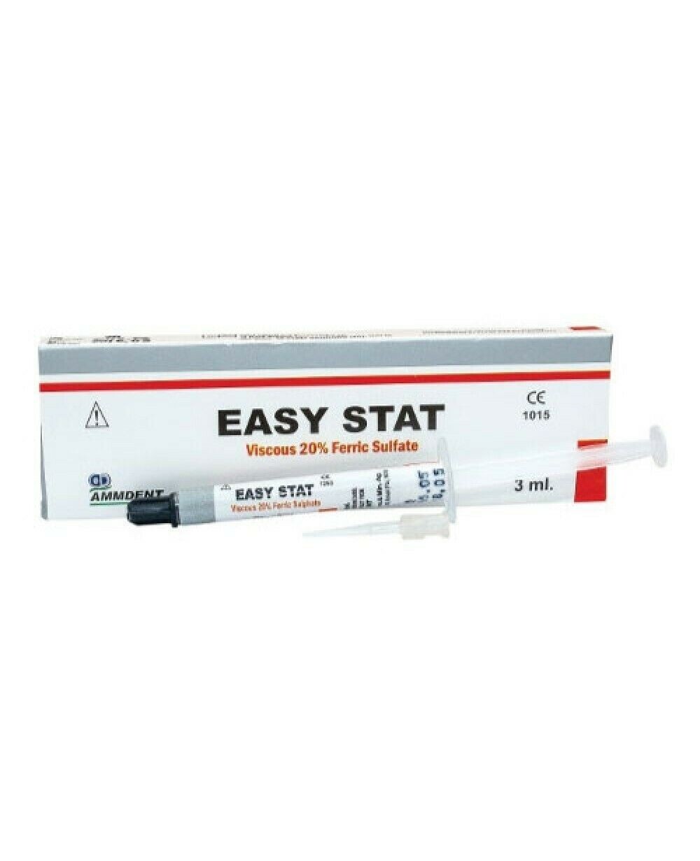 Ammdent Easy Stat Hemostat Viscous 20% Ferric Sulfate Hemostatic Gel Tube 3ml