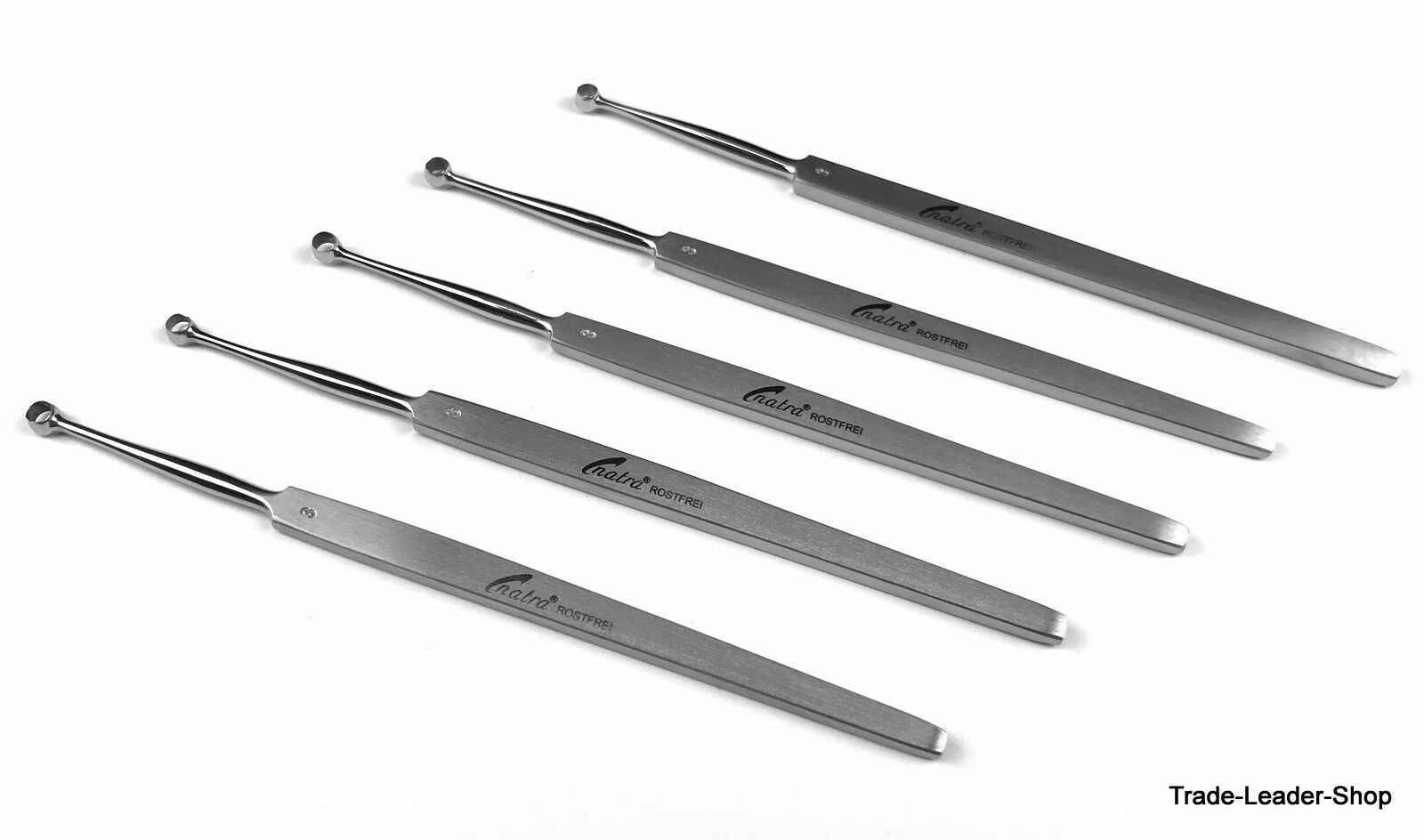 5x FOX Lupus Curette 14 cm 3 mm skin dermatology foot care pedicure NATRA