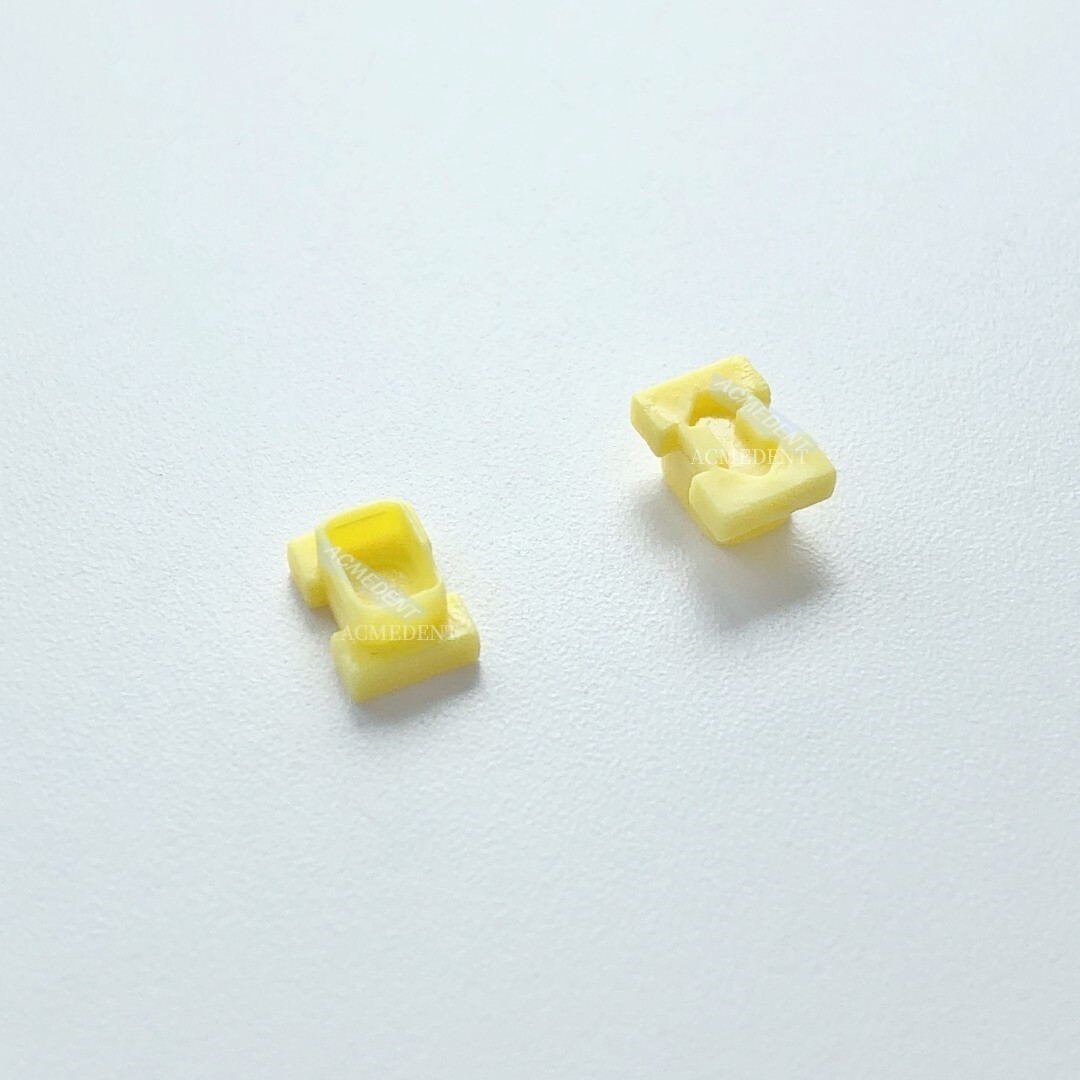 20Pcs Dental ITI Snap Caps Closed Tray NC Coping Impression Fit Straumann Yellow