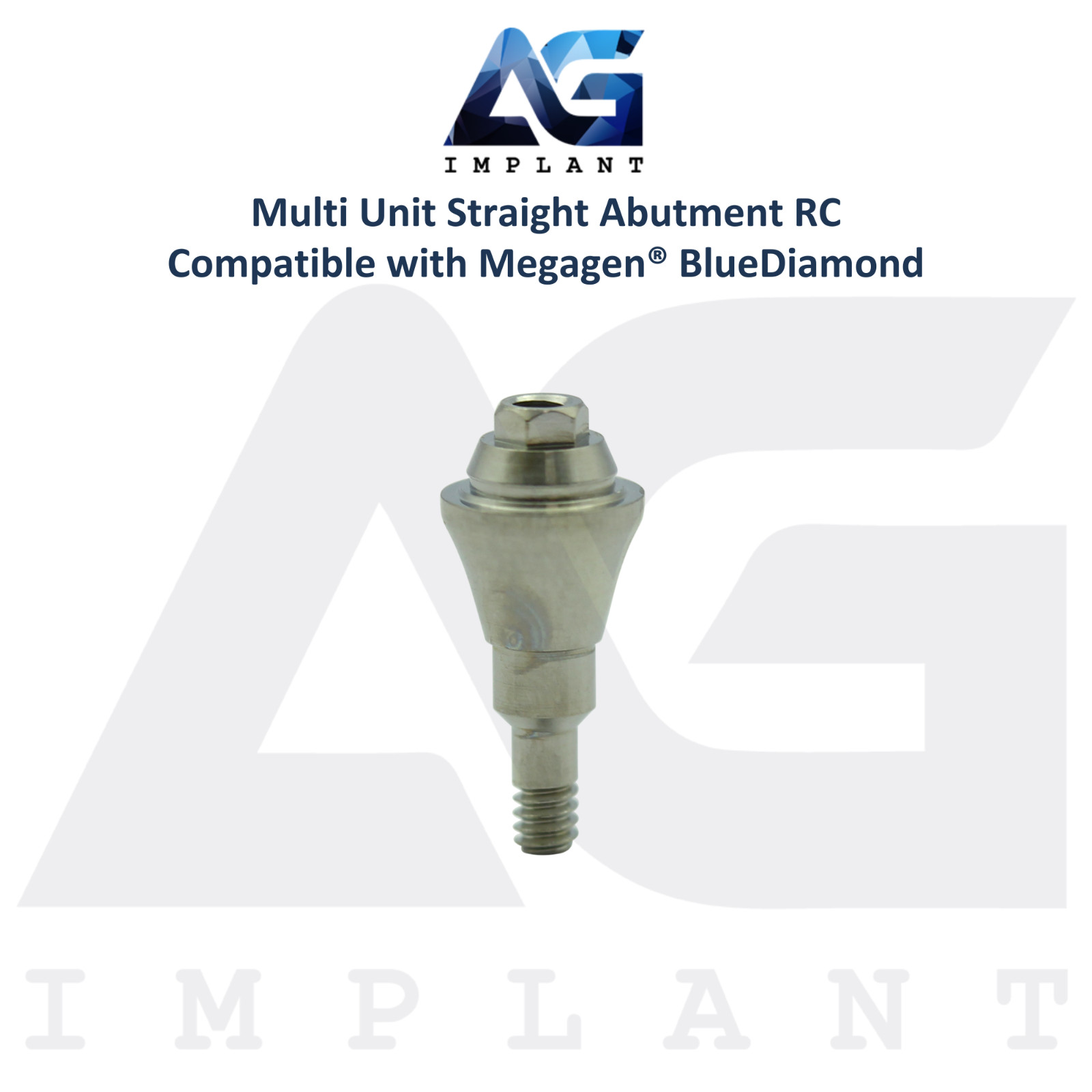 5 Straight Multi Unit Prosthetic RC Compatible with Megagen® BlueDiamond