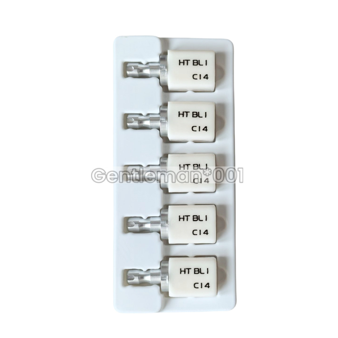 C14 HT Emax Dental Glass Ceramic Lithium Dislicate CAD/CAM Cerec Blocks 5Pcs/Box