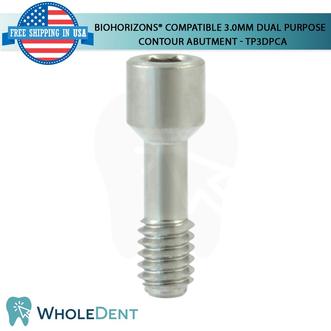 BioHorizons® Compatible 3.0mm Dual Purpose Contour Abutment Titanium Dental