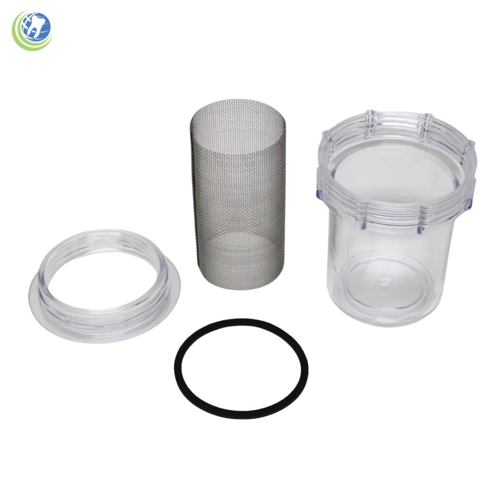 8X Dental Disposable Evacuation Canister DC8-2300 Screen-4-Vac ThinMesh Plasdent