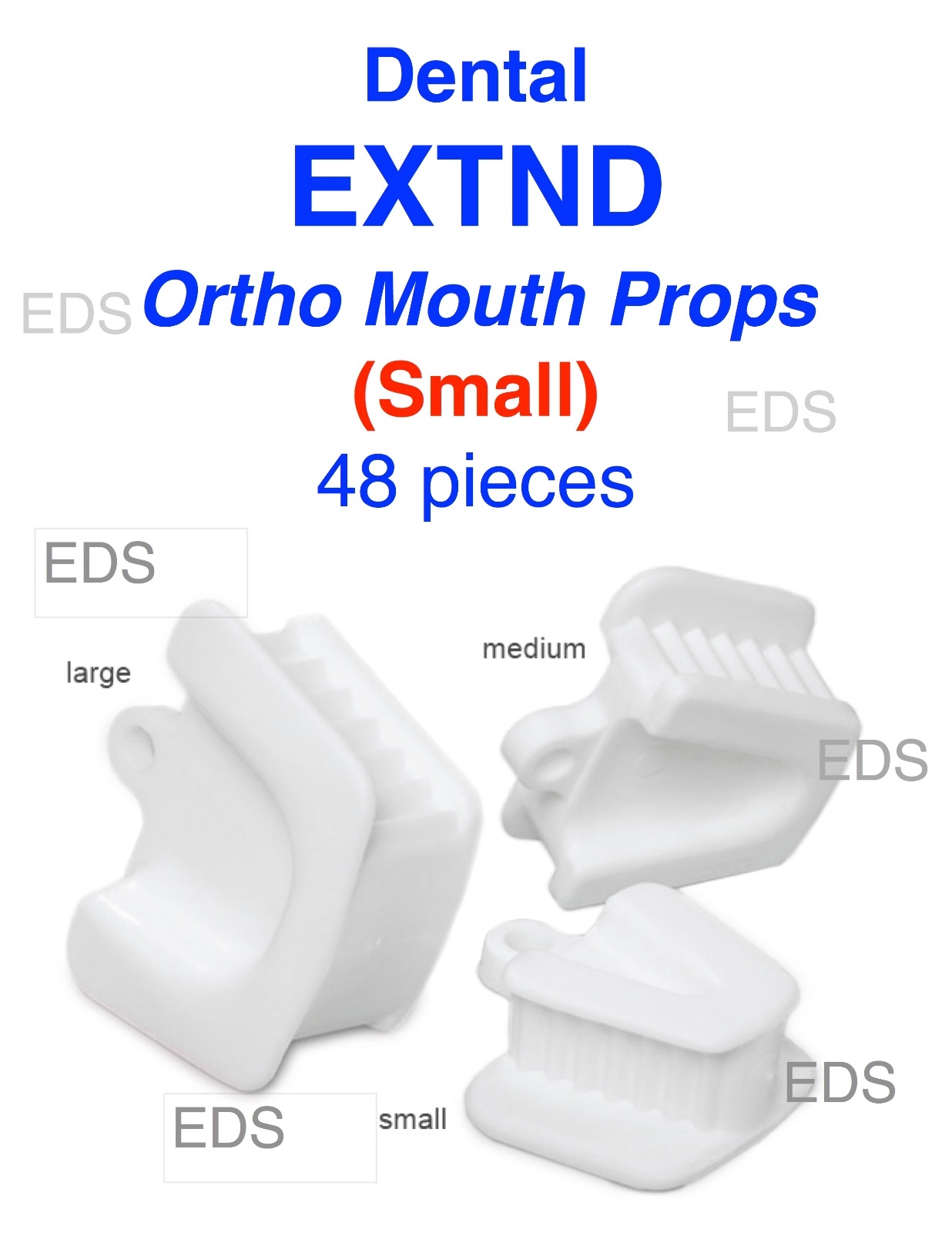 Dental Ortho Piercing Disposable Mouth Props Bite Blocks 48 pcs ( Pedo Small )