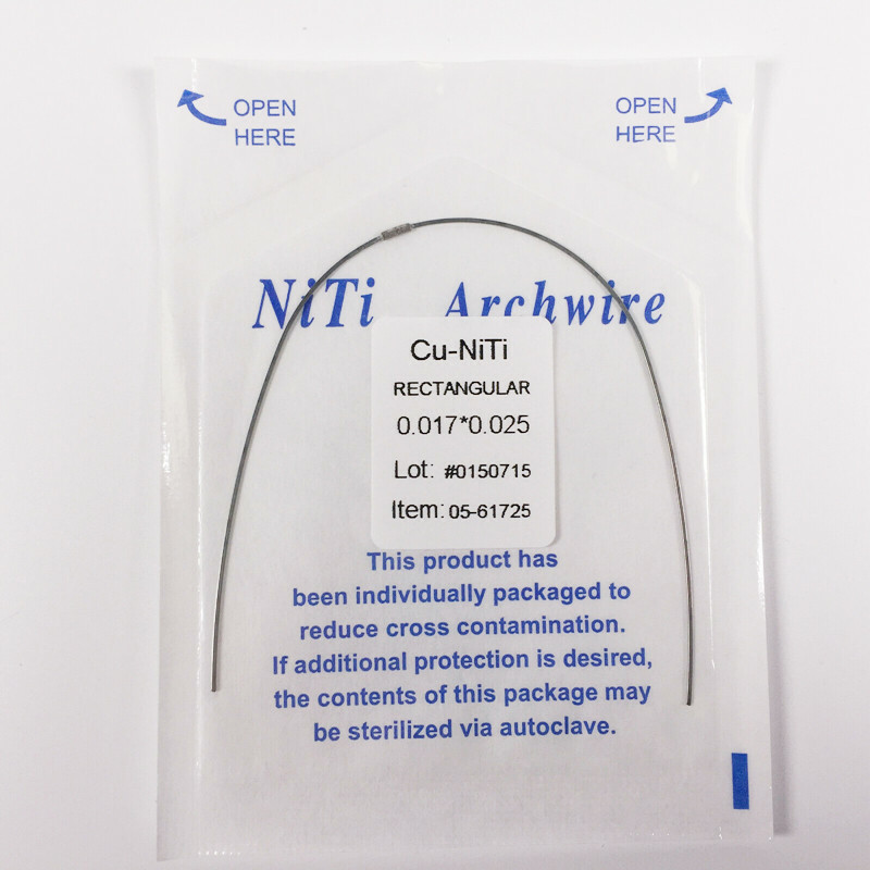 Dental Orthodontic Copper Cu-Niti Wire Arch Wire Rectangular Damon Form 1pc/pack