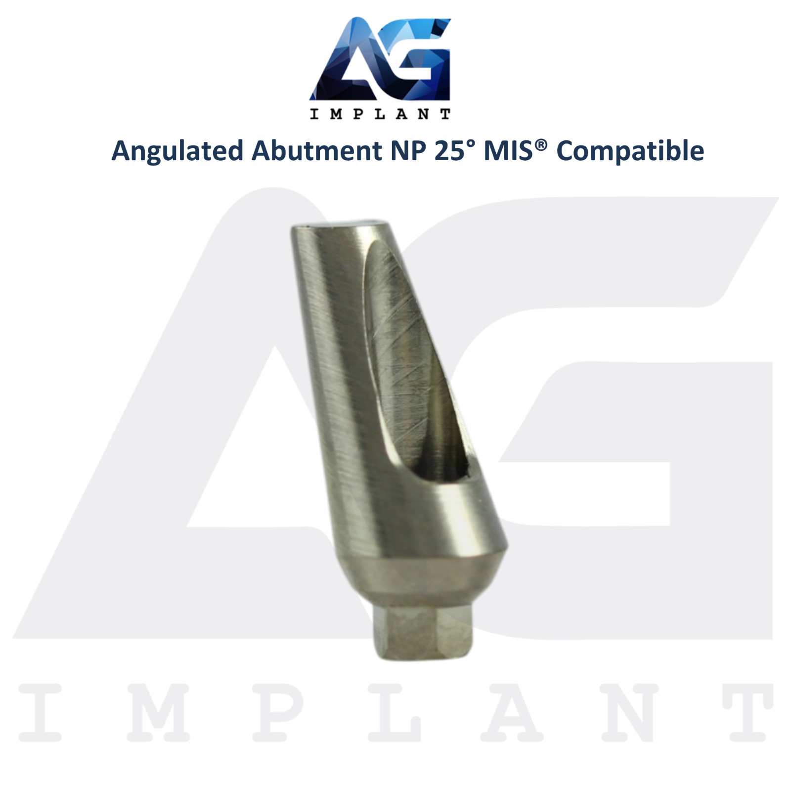 5 Angled 25° Prosthetic NP Int Hex MIS® Compatible 9.0mm Int Hex System 2.10mm