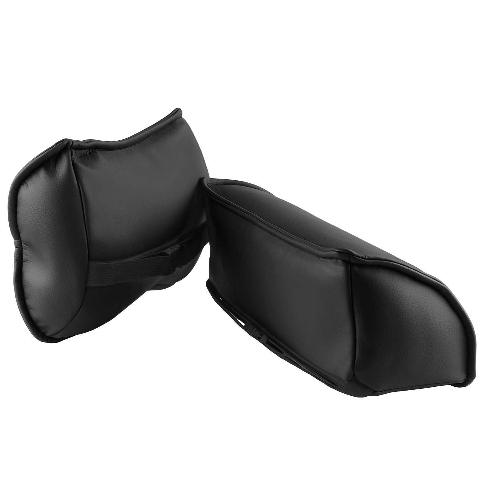 Dental Chair Neck Pillow Lumbar Cushion Set Memory Foam Microfiber Leather Black