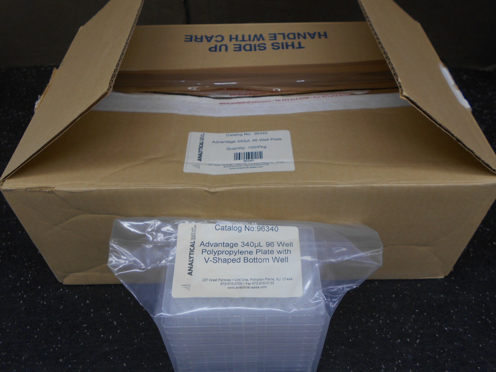 ANALYTICAL ADVANTAGE 96340 340µL 96 WELL PLATE BOX OF 100