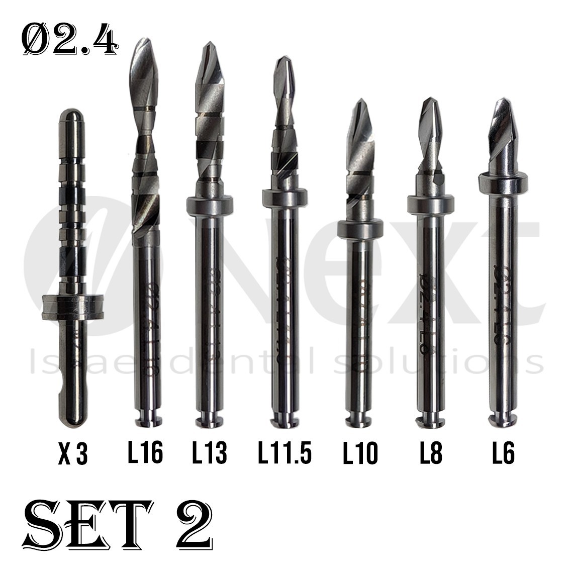 MIS Seven Implant insert screw diver key tool full set ratchet drill body try in