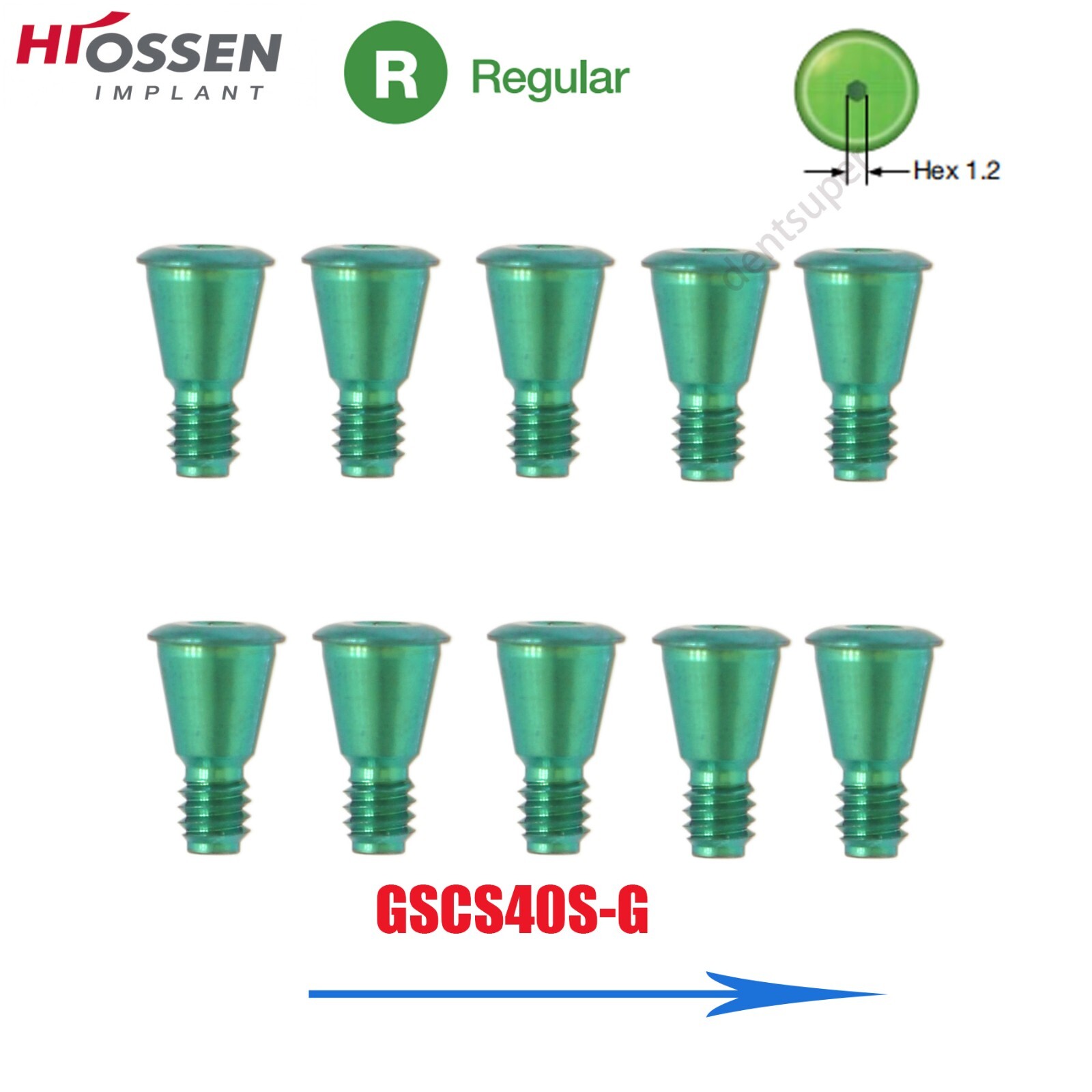 US Mini & Regular Cover Screw Healing Closure Cap Fits Hiossen ET Osstem TS Hex