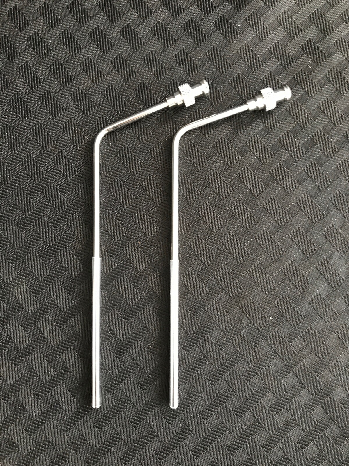 (2) DISSOLUTION Stainless Steel Bent Sampling Cannula w/ Luer Adapter 1/8” 120mm