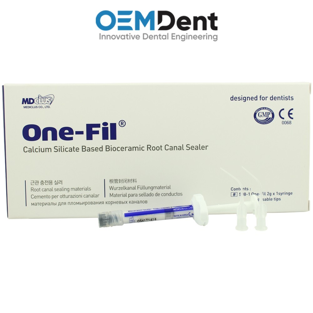 Dental MEDICLUS One-Fil® Calcium Silicate Based R00t Canal Sealer Syringe 2g